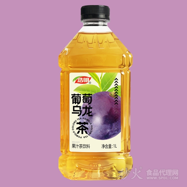 浩明葡萄乌龙茶饮料1L