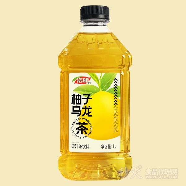浩明柚子乌龙茶饮料1L
