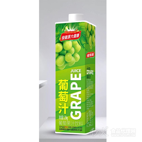 绿健源大健康葡萄果汁饮料1.25kg