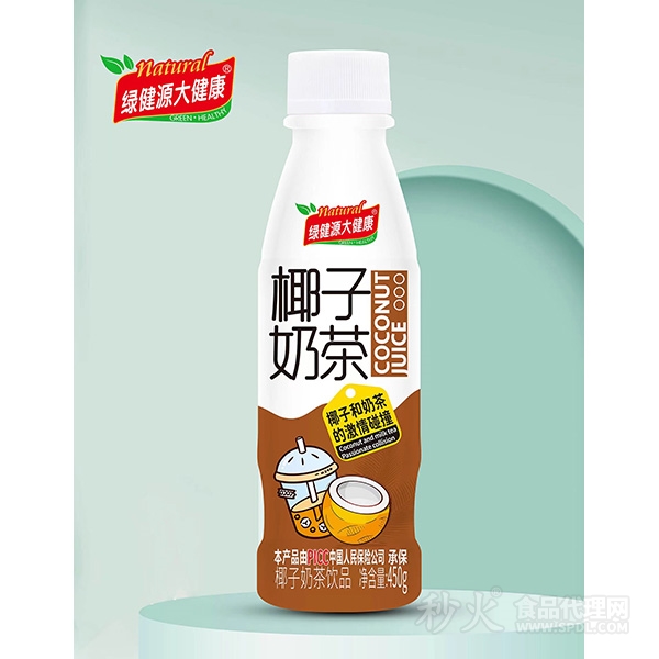 绿健源大健康椰子奶茶饮品450g