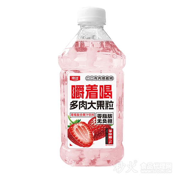 澳进草莓复合果汁饮料1L