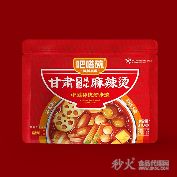 吧嗒碗甘肃天水风味麻辣烫香辣味310g