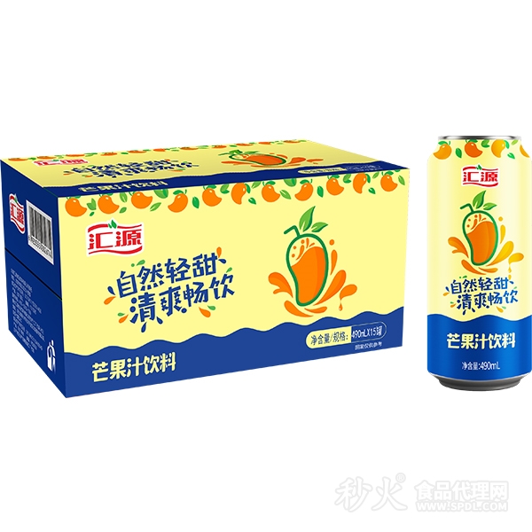 汇源芒果汁饮料490mlx15罐