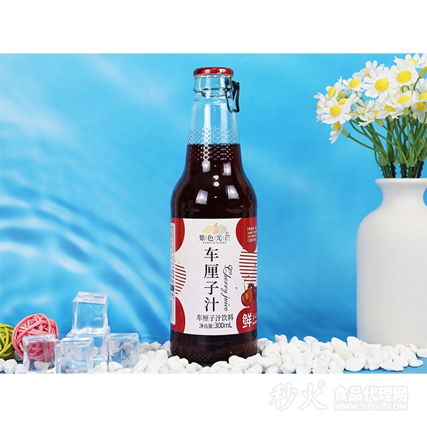 紫色光芒车厘子汁饮料300ml