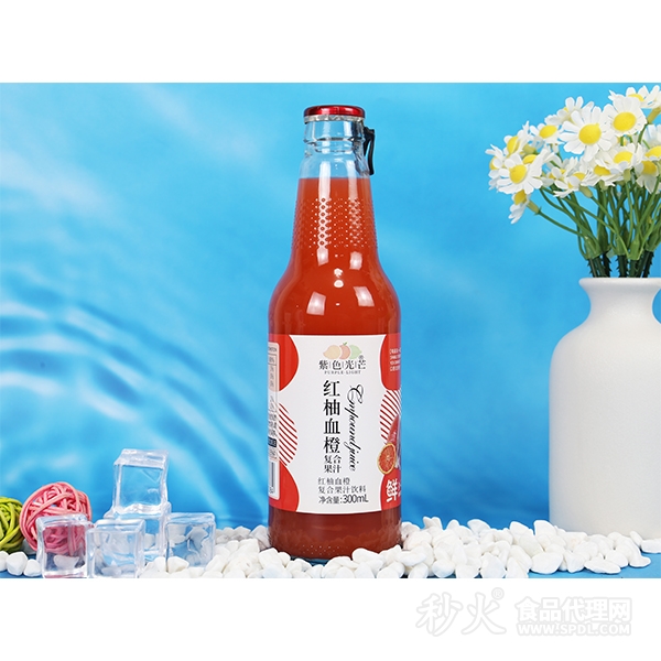 紫色光芒红柚血橙复合果汁饮料300ml