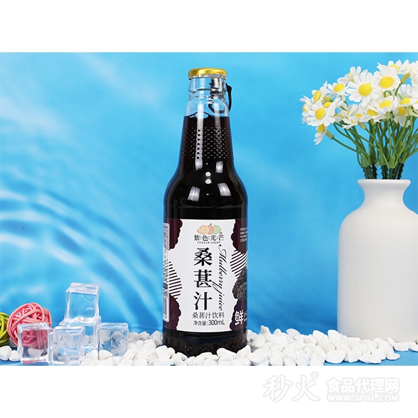 紫色光芒桑葚汁饮料300ml