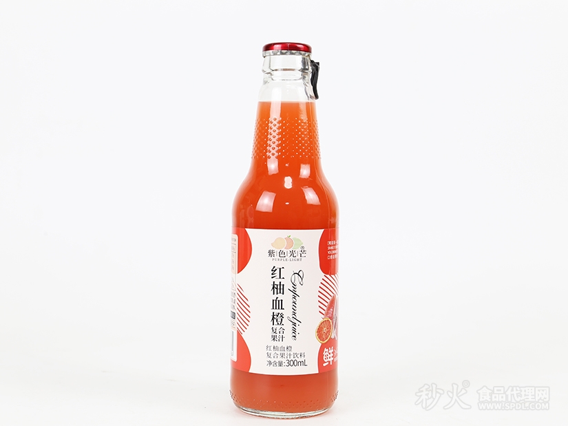 紫色光芒红柚血橙复合果汁饮料