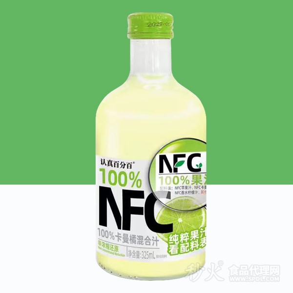 认真百分百NFC卡曼橘混合果汁饮品325ml