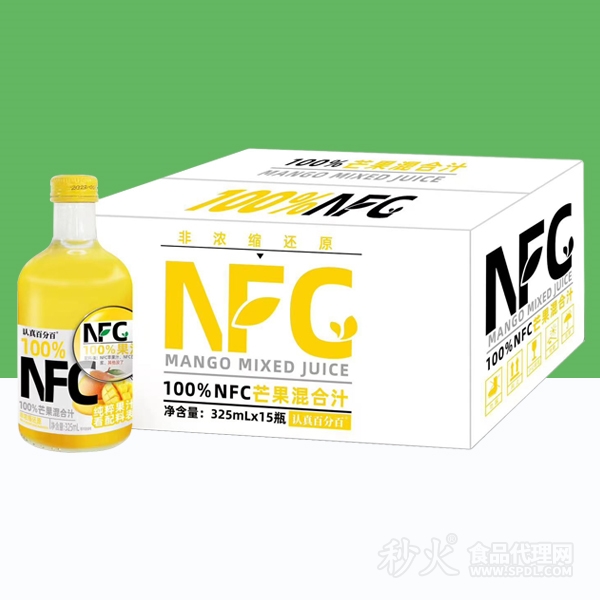 认真百分百NFC芒果混合果汁饮品325mlx15瓶