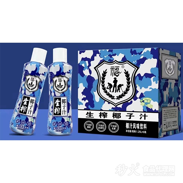 生榨椰子汁飲料1.25kgx6瓶