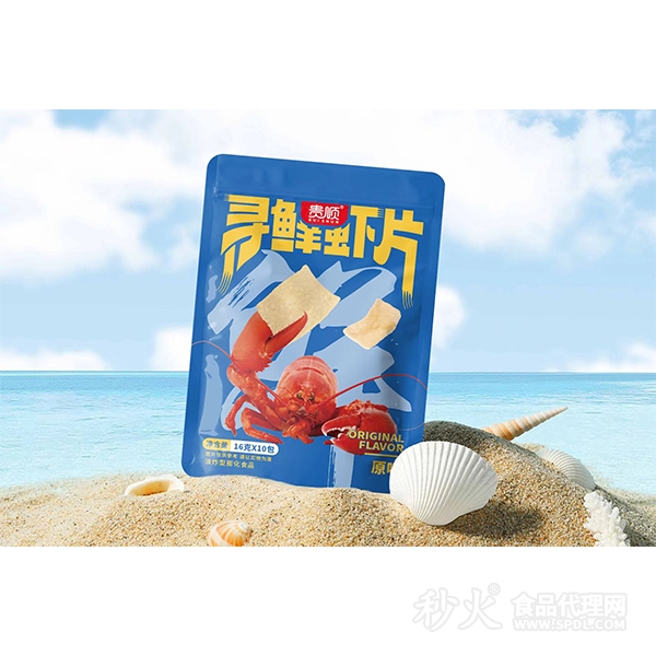贵顺原味寻鲜虾片16gx10包