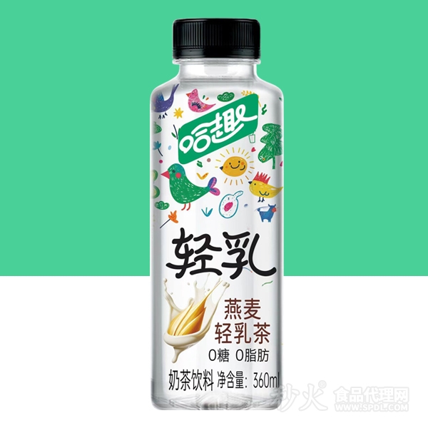 哈趣轻乳燕麦轻乳奶茶饮料360ml