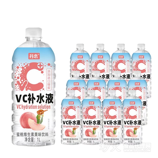 丹恋VC补水液蜜桃维生素果味饮料1L