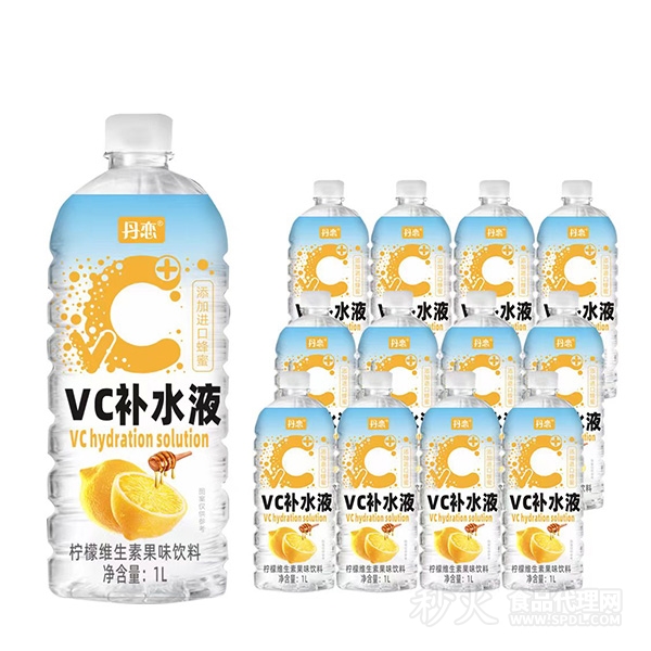 丹恋VC补水液柠檬维生素果味饮料1L