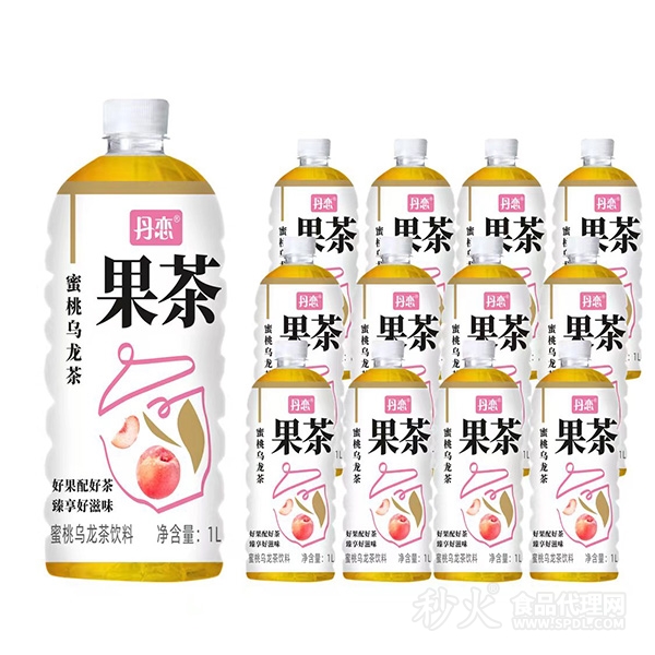 丹恋果茶蜜桃乌龙茶饮料1L