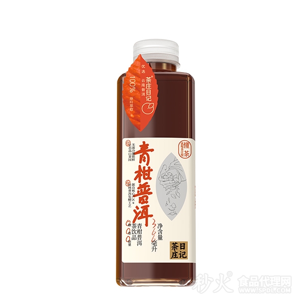 茶庄日记青柑普洱茶饮品366ml