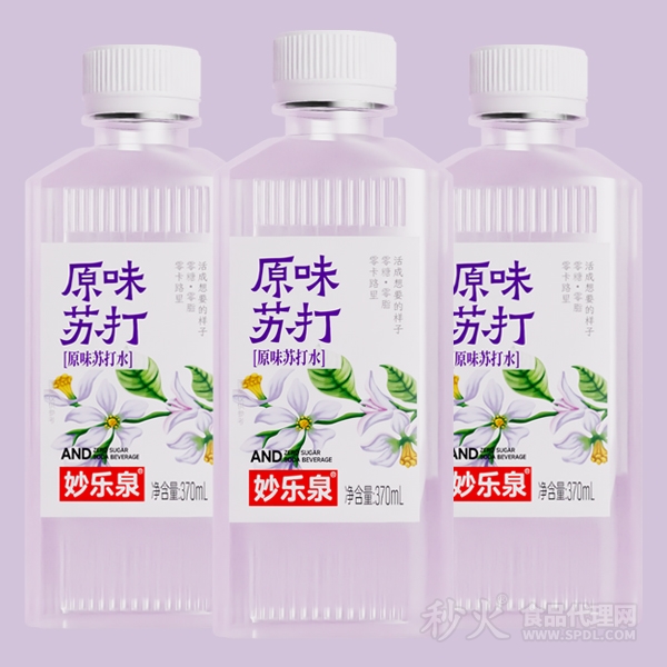 妙乐泉原味苏打水饮料370ml