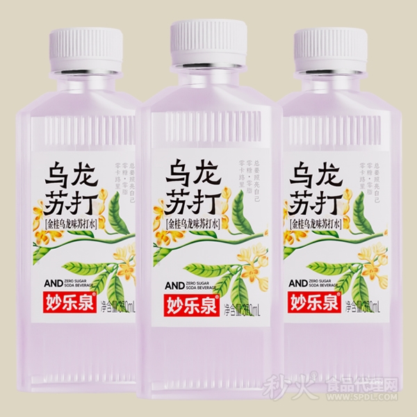 妙樂泉烏龍?zhí)K打水飲料370ml