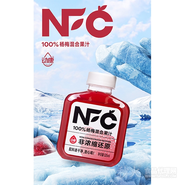 动康NFC杨梅混合果汁325ml