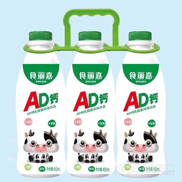 食丽嘉原味AD钙乳酸菌风味饮品450ml