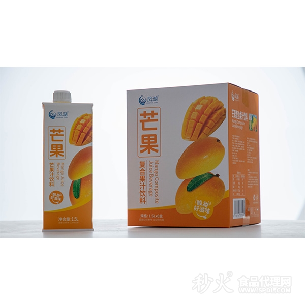 凤湖芒果汁饮料1.5Lx6盒