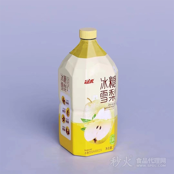 冠虎冰糖雪梨果味饮料1L