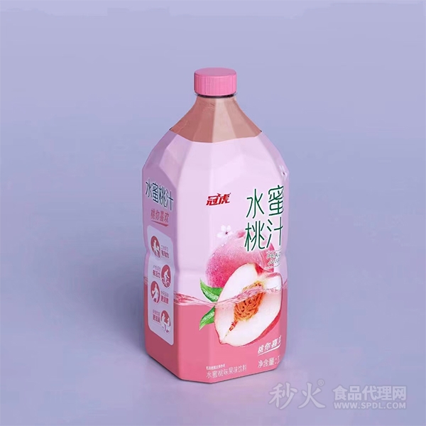 冠虎水蜜桃汁果味飲料1L