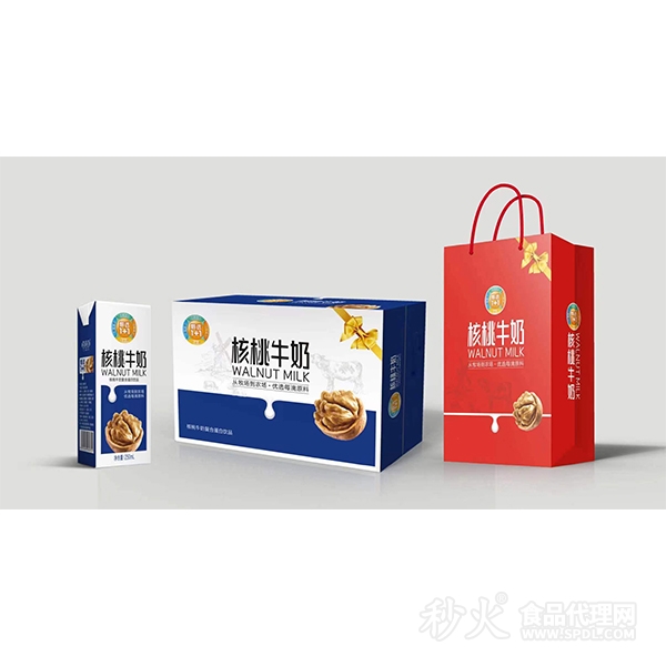 豫善堂核桃牛奶復(fù)合蛋白飲品禮盒裝