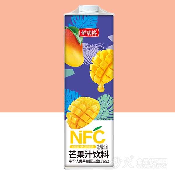 鲜满格芒果汁饮料方盒1.5L