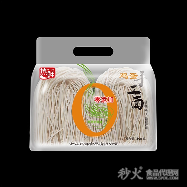 热鲜鸡蛋手工面500g