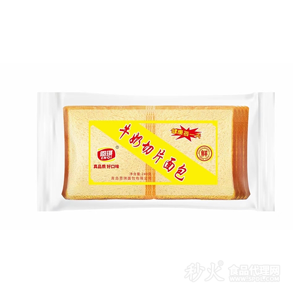 思琪牛奶切片面包240g