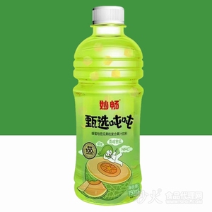 妙畅甄选吨吨蜂蜜哈密瓜真果肉果汁饮料750ml