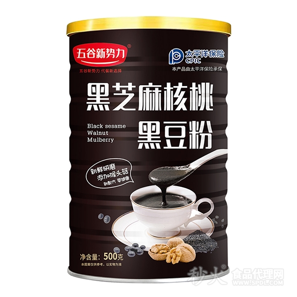 五谷新势力黑芝麻核桃黑豆粉500g