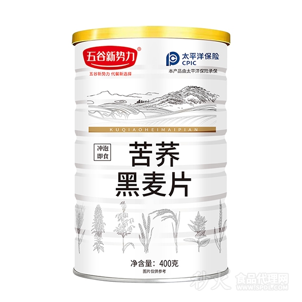 五谷新势力苦荞黑麦片400g