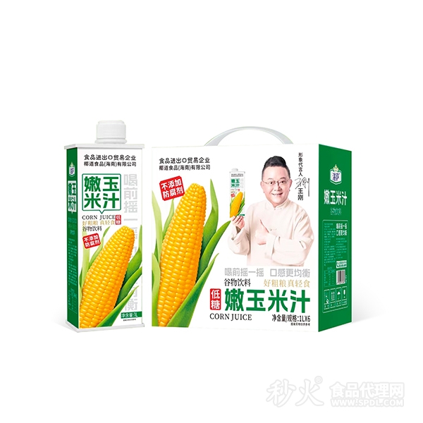 湛萨嫩玉米汁谷物饮料1Lx6盒