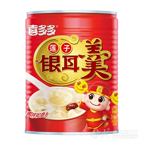 喜多多莲子银耳羹850g