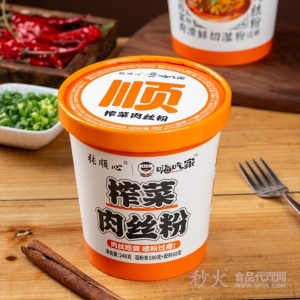 张顺心嗨吃家榨菜肉丝粉桶装248g