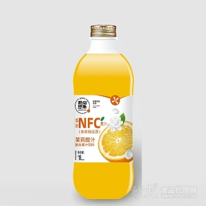 君尚悠果茉莉橙汁复合果汁饮料1L