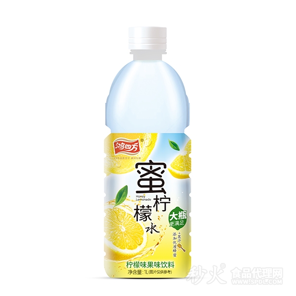 鸿四方蜜柠檬水果味饮料1L