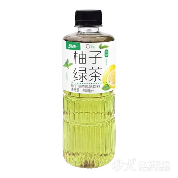 欢臣柚子绿茶400ml