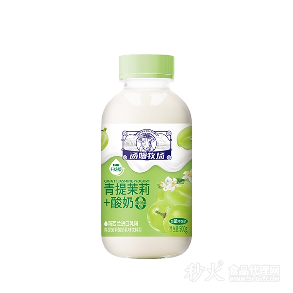 汤姆牧场青提茉莉_酸奶乳味饮料500g