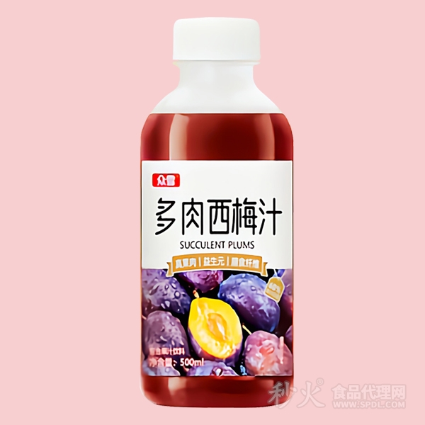 众雪多肉西梅汁复合果汁饮料500ml