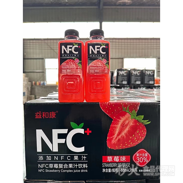 益和康NFC草莓复合果汁饮料500mlx15瓶