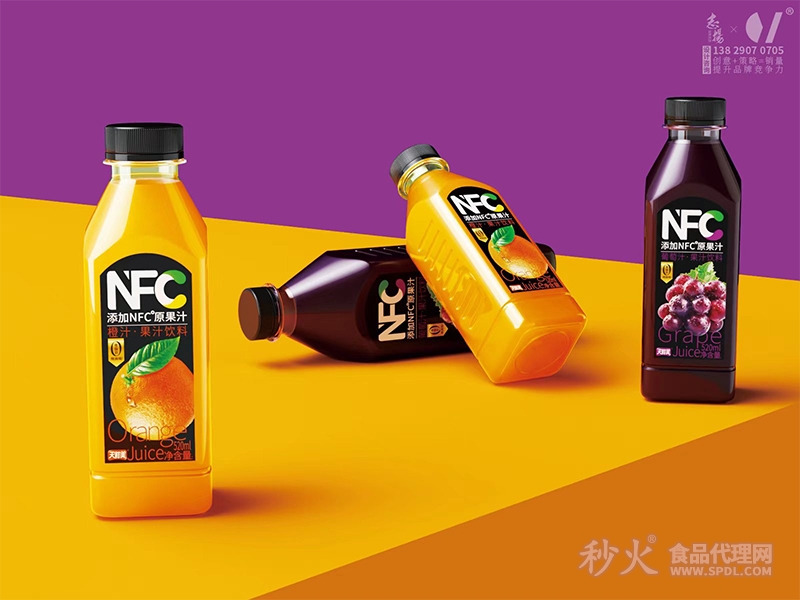 天鲜美NFC果汁饮料520ml