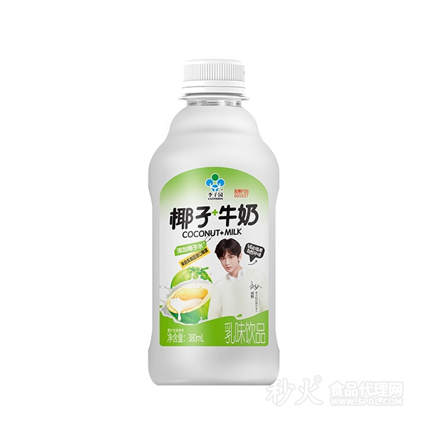 李子园椰子牛奶乳味饮品380ml