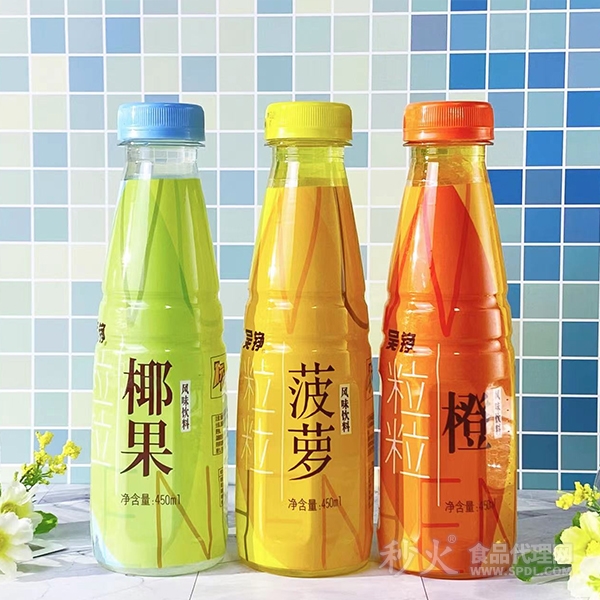 吴铮粒粒水果风味饮料组合450ml