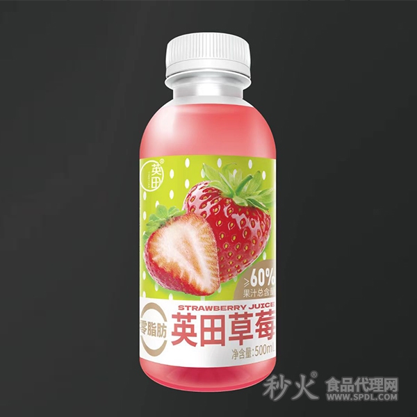英田草莓果汁饮料500ml