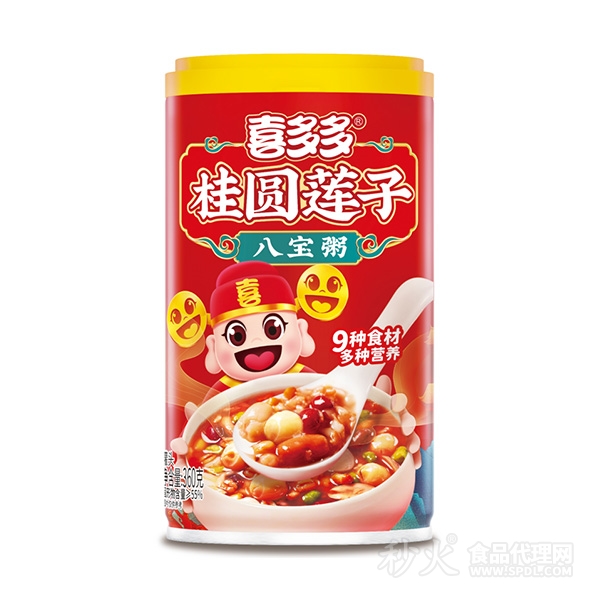 喜多多桂圆莲子八宝粥360g