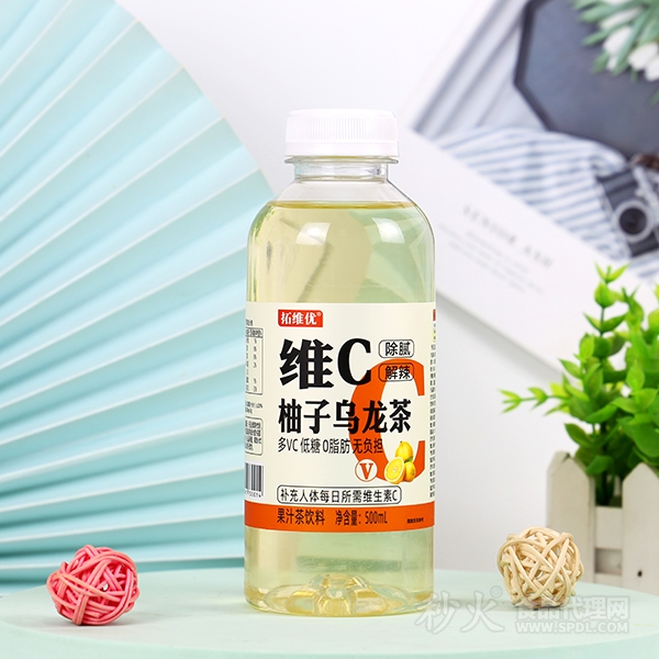 拓维优维C柚子乌龙茶500ml