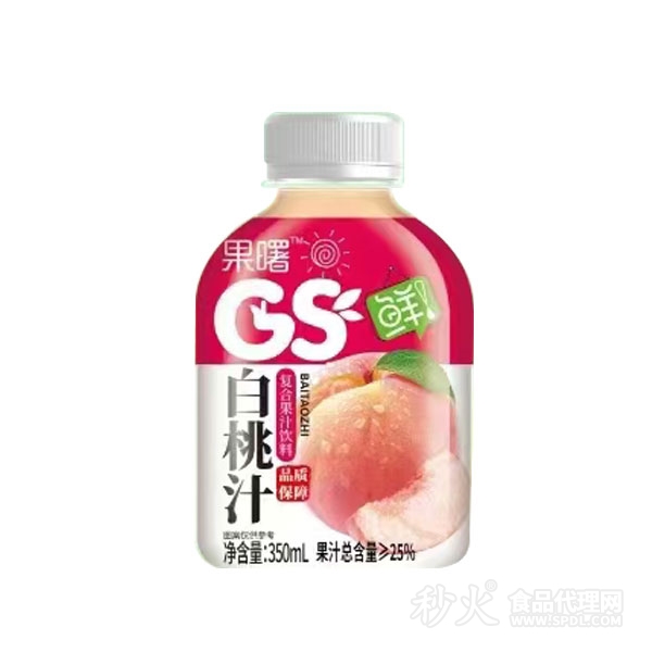 果曙白桃汁复合果汁饮料350ml